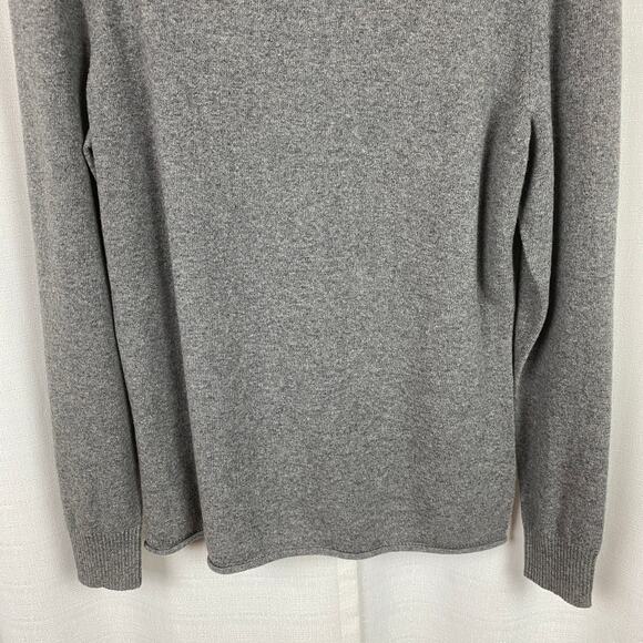 Lafayette 148 Gray Turtleneck Long Sleeve Wool&Cashmere Sweater Sz.L - Picture 3 of 9